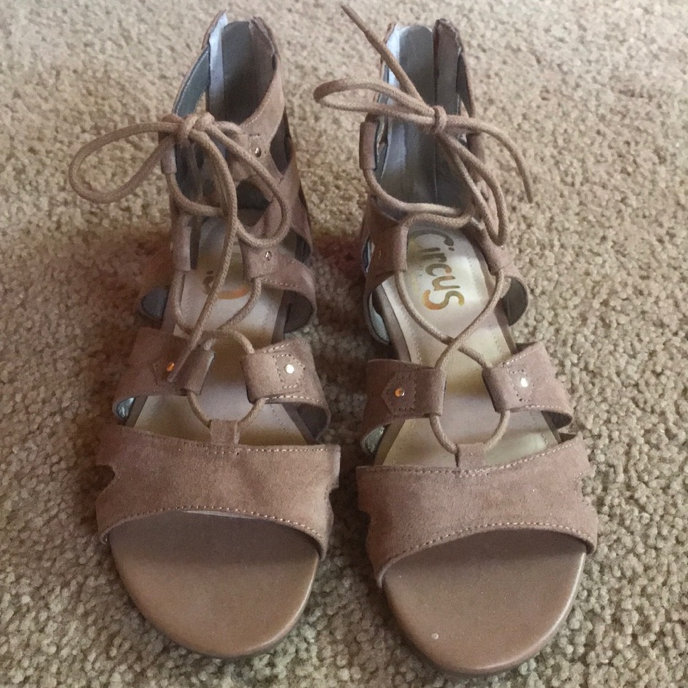 Lace up sandals